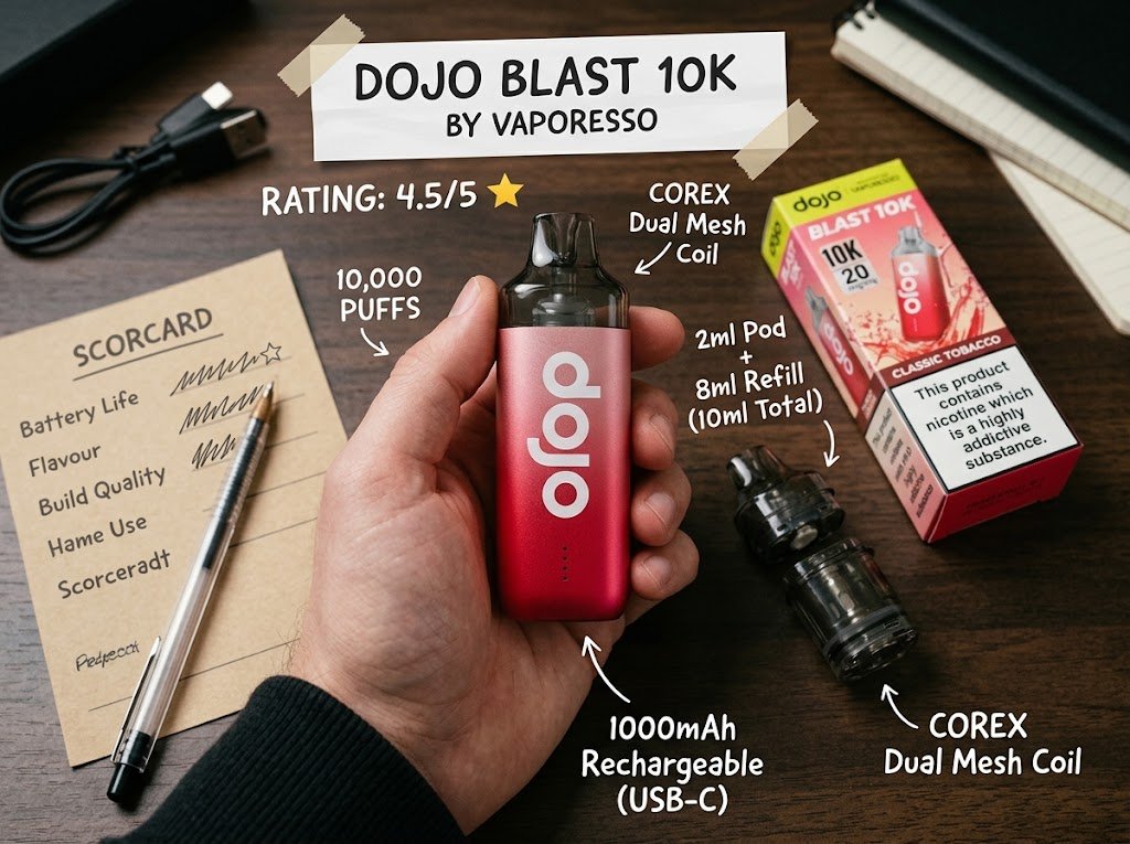 DOJO Blast 10K Review: The Prefilled Pod System That Actually Lasts