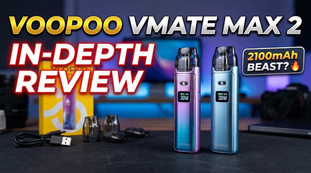 VooPoo VMATE MAX 2 Review: The 2100mAh Pod System That Actually Optimizes Your Flavor