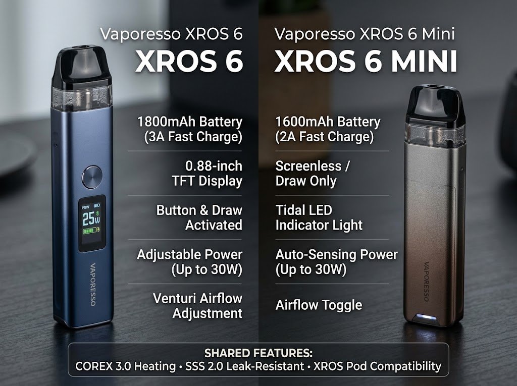 Vaporesso XROS 6 & XROS 6 Mini Review: The COREX 3.0 Era is Here